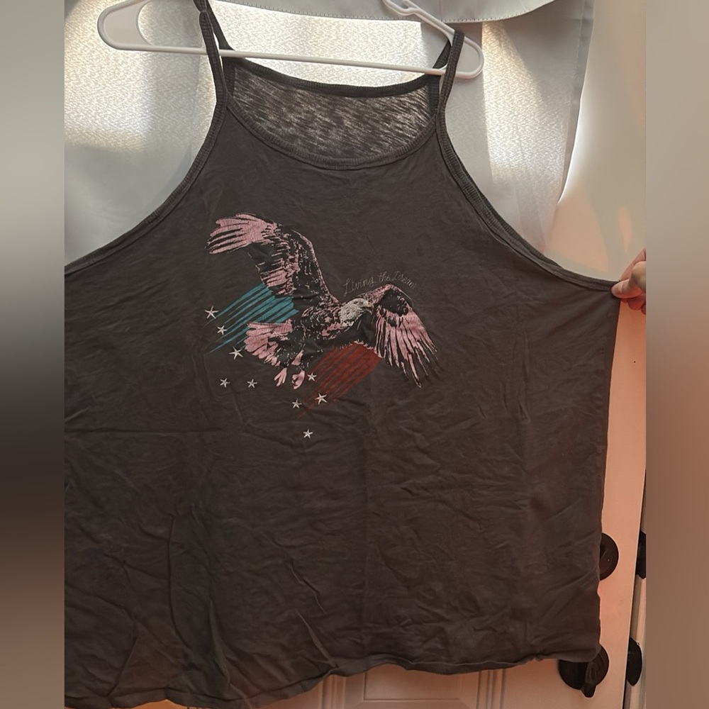 Torrid Eagle Graphic High Neck Tank - Size 4